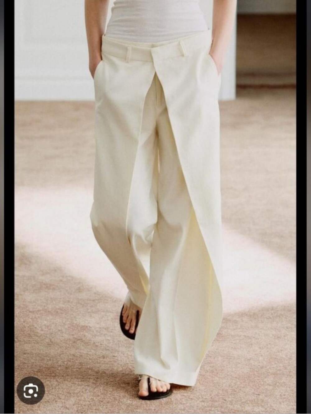 ZARA PLEATED WIDE PANTS Size M and XL - Picture 3 of 10
